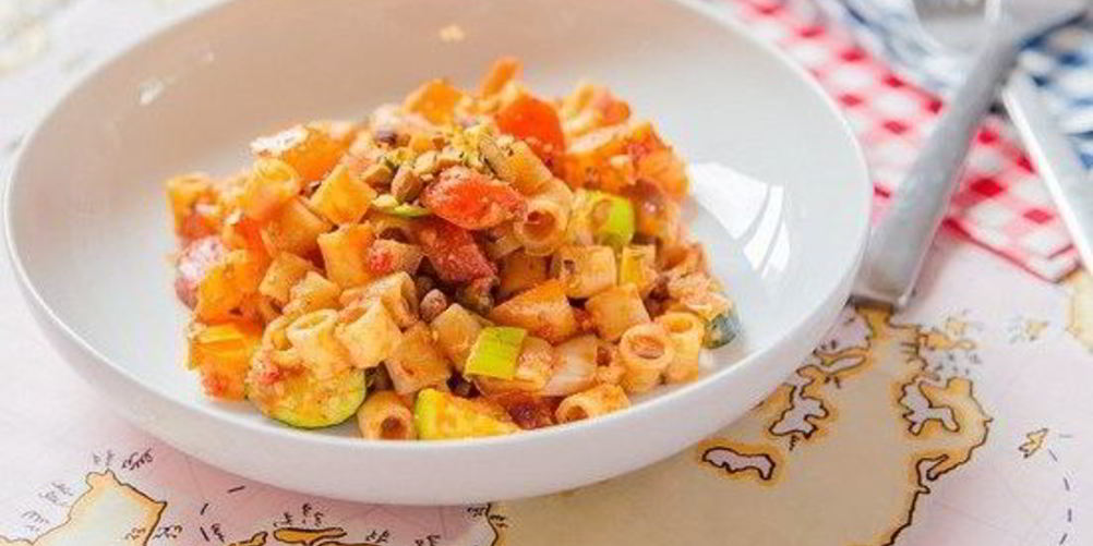 Рецепт паста с запеченными овощами