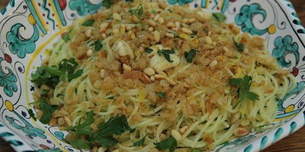 Рецепт сицилийские спагетти с пряным оливковым маслом