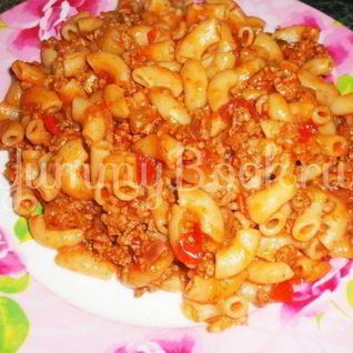 Сочные макароны Болоньезе