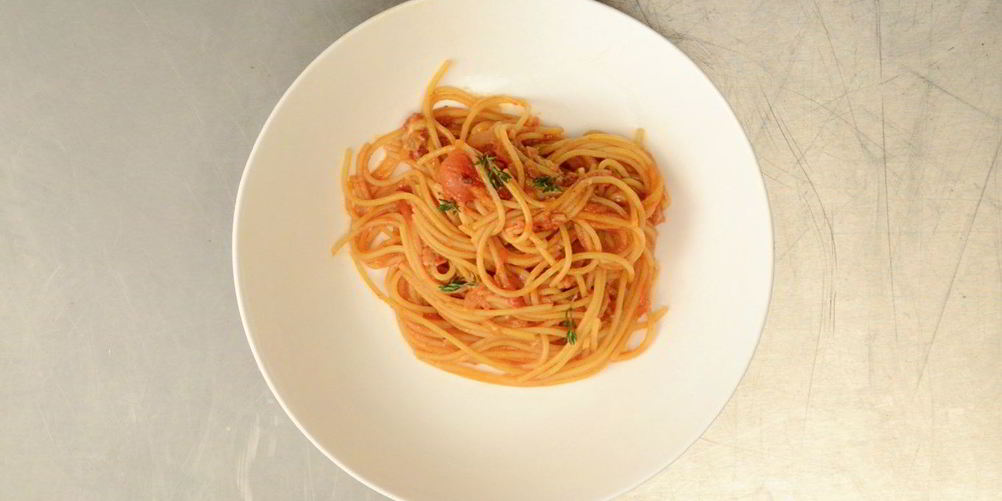 Рецепт спагетти аматричана
