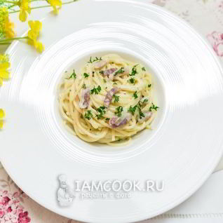 Спагетти с беконом