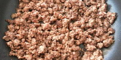 спагетти с фаршем и овощами