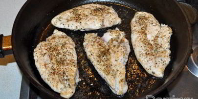 спагетти с курицей