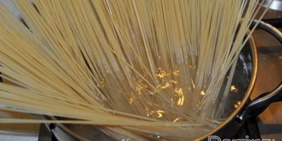 спагетти с курицей