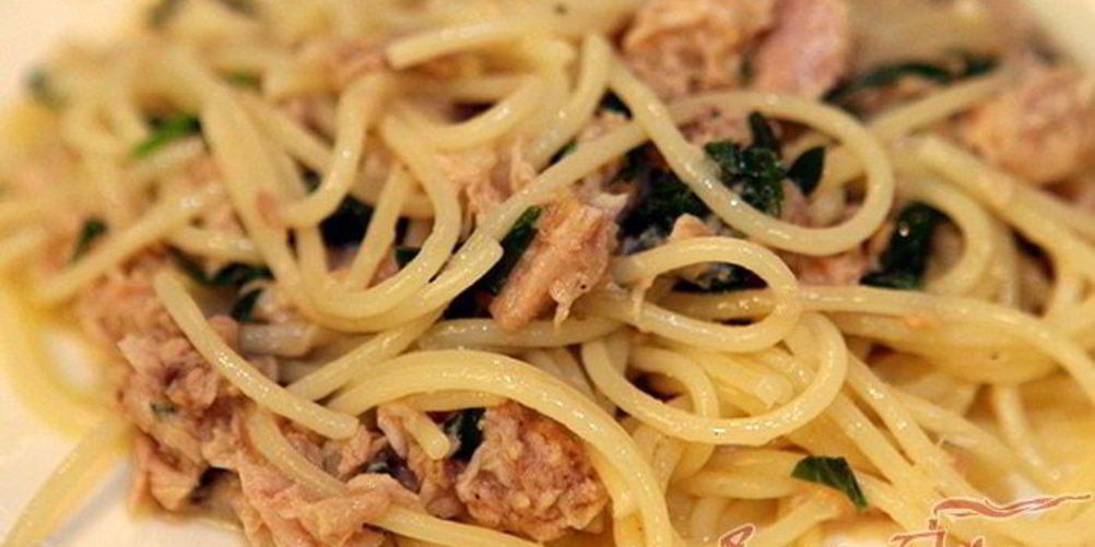 Рецепт спагетти с тунцом