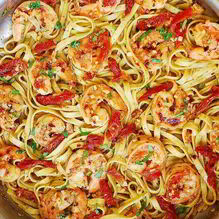 Рецепт Спагетти с вялеными томатами