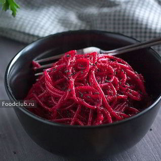 Свекольные спагетти