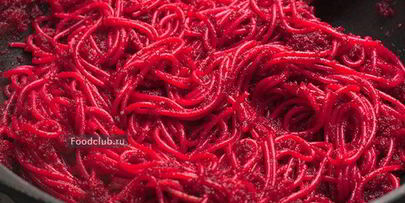 свекольные спагетти