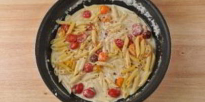 запеченная паста с креветками