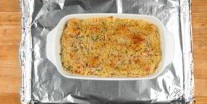 запеченная паста с креветками