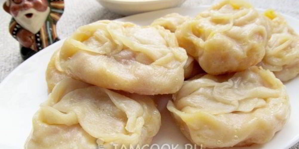 Рецепт манты с тыквой