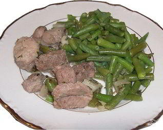 Баранина, кусочками запеченная в духовке