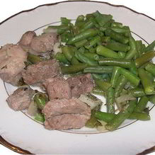 Рецепт Баранина, кусочками запеченная в духовке