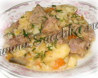 Баранина тушеная