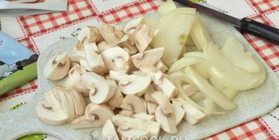 бефстроганов из телятины с шампиньонами