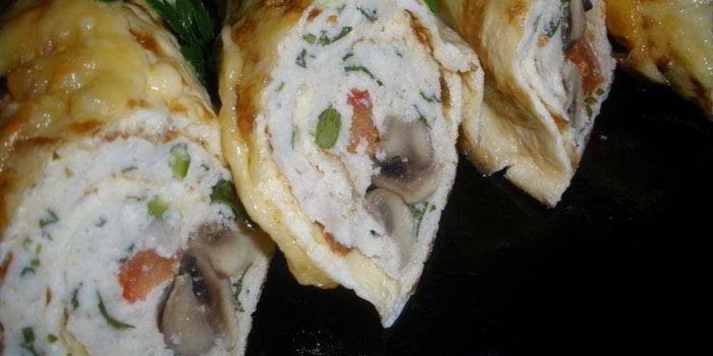 Рецепт бризольки с курицей и грибами