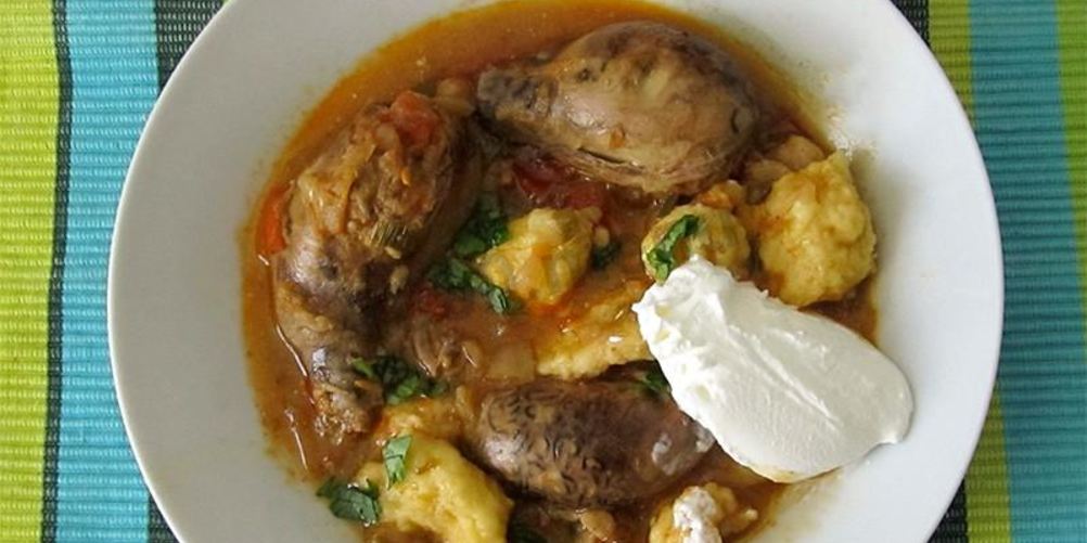 Рецепт бычьи яйца тушеные с клецками по-венгерски