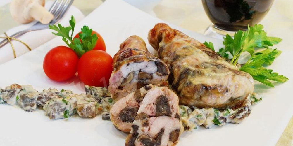 Рецепт фаршированные ножки с грибами