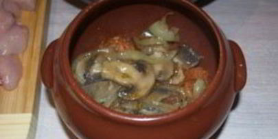 филе индейки с грибами в духовке