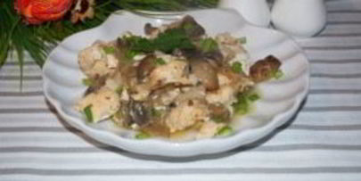 филе индейки с грибами в духовке