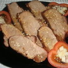 Рецепт Говядина с медом и кунжутом