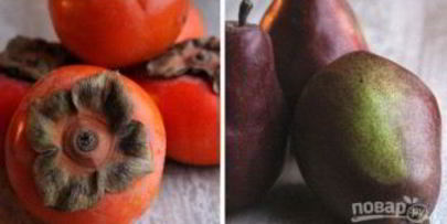 говядина, тушенная с хурмой