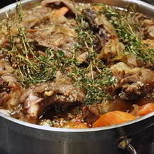 Рецепт Гусь, тушенный с квашеной капустой