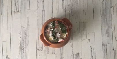 индейка в горшочках