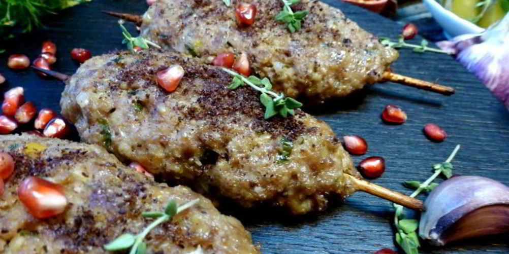 Рецепт кебабы с фисташками и булгуром