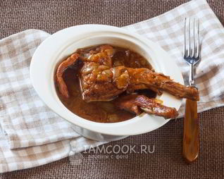 Кролик, тушенный в пиве