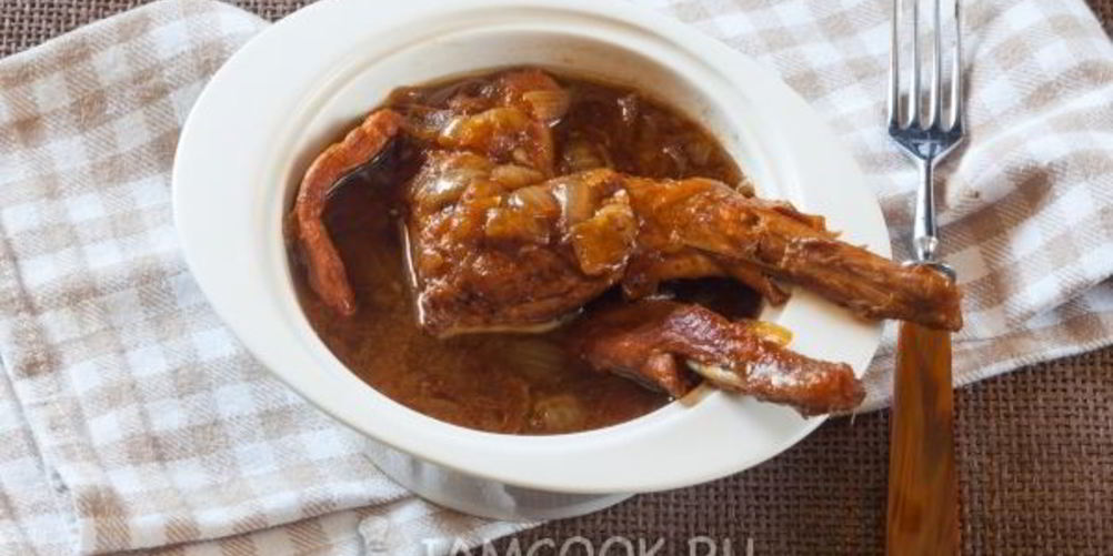 Рецепт кролик, тушенный в пиве