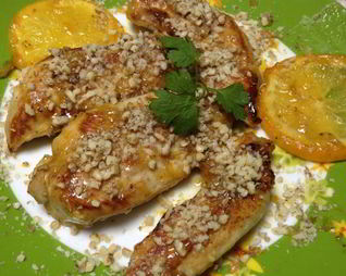 Куриная грудка с апельсином