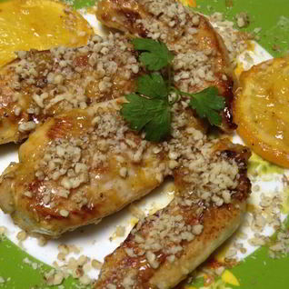 Куриная грудка с апельсином