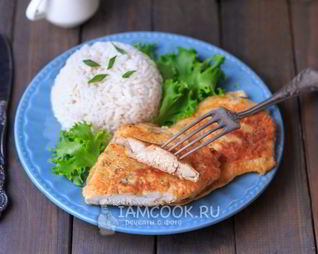 Куриное филе в сметанном кляре