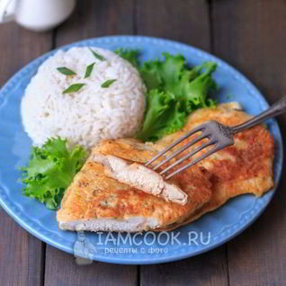 Куриное филе в сметанном кляре