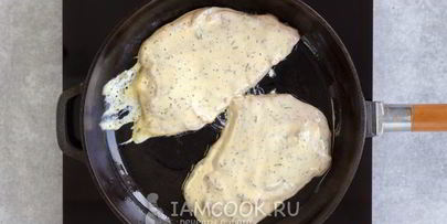 куриное филе в сметанном кляре