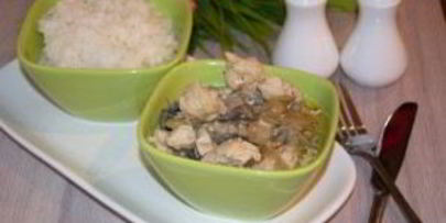 куриное филе в сметанном соусе