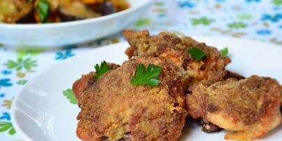 куриные бедра с хрустящей корочкой в духовке