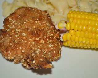 Куриные бедрышки в кунжуте