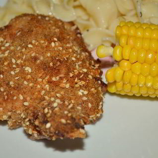 Куриные бедрышки в кунжуте