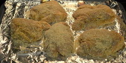 куриные бедрышки в кунжуте