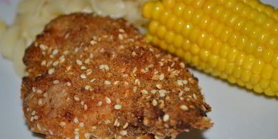 куриные бедрышки в кунжуте