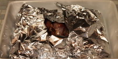 куриные крылья в ткемалево-медовом маринаде