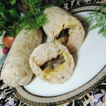 Рецепт Куриные сардельки с сюрпризом