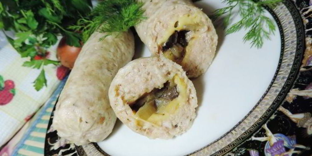 Рецепт куриные сардельки с сюрпризом