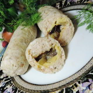 Куриные сардельки с сюрпризом