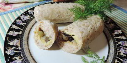 куриные сардельки с сюрпризом