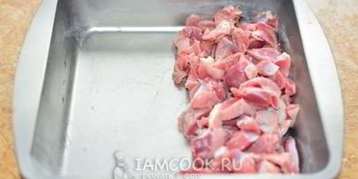 куриные желудки в духовке с картошкой