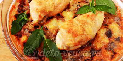 курица с фасолью