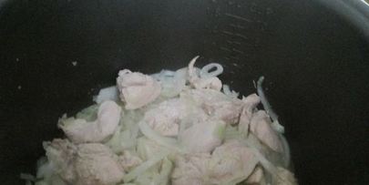 курица с картофелем и фасолью